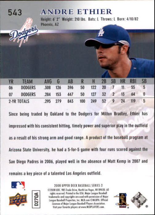 A1359- 2008 Upper Deck BB Cards 507-756 +Rookies -You Pick- 15+ FREE US SHIP - Picture 75 of 497