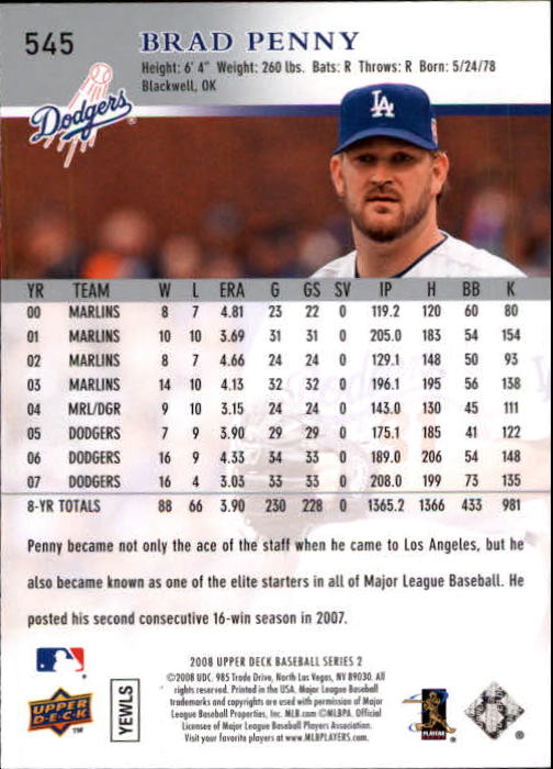 A1359- 2008 Upper Deck BB Cards 507-756 +Rookies -You Pick- 15+ FREE US SHIP - Picture 79 of 497