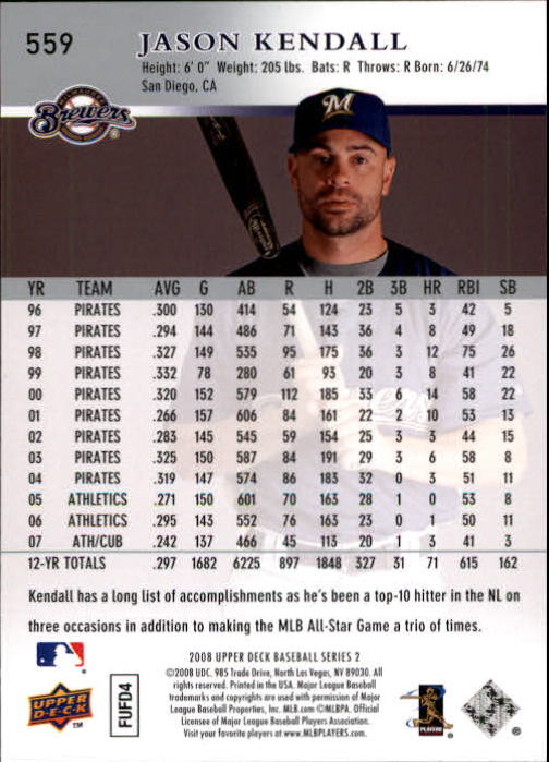 A1359- 2008 Upper Deck BB Cards 507-756 +Rookies -You Pick- 15+ FREE US SHIP - Picture 107 of 497