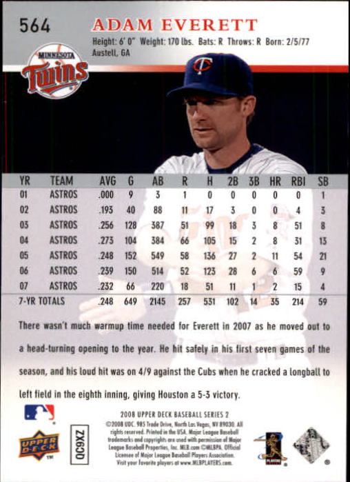 A1359- 2008 Upper Deck BB Cards 507-756 +Rookies -You Pick- 15+ FREE US SHIP - Picture 117 of 497