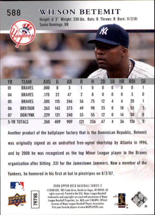 A1359- 2008 Upper Deck BB Cards 507-756 +Rookies -You Pick- 15+ FREE US SHIP - Picture 165 of 497