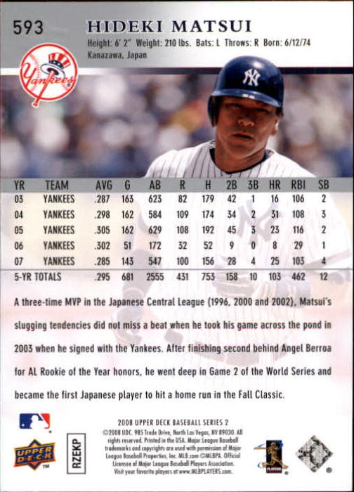 A1359- 2008 Upper Deck BB Cards 507-756 +Rookies -You Pick- 15+ FREE US SHIP - Picture 175 of 497