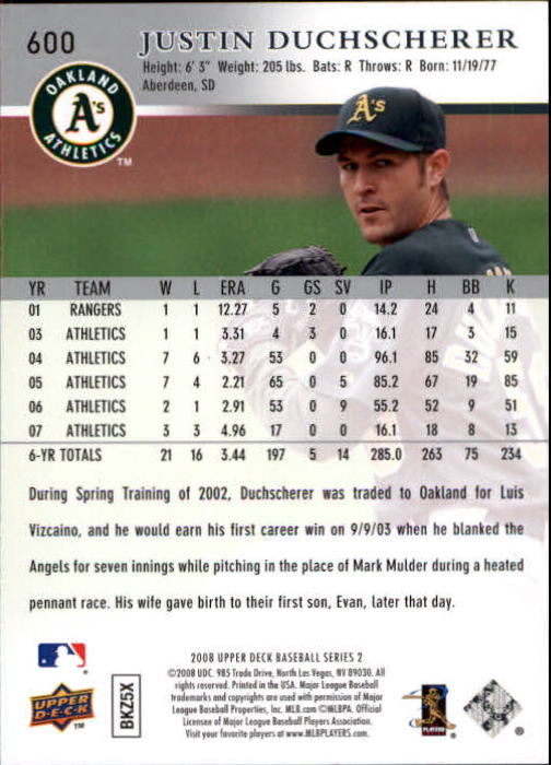 A1359- 2008 Upper Deck BB Cards 507-756 +Rookies -You Pick- 15+ FREE US SHIP - Picture 189 of 497