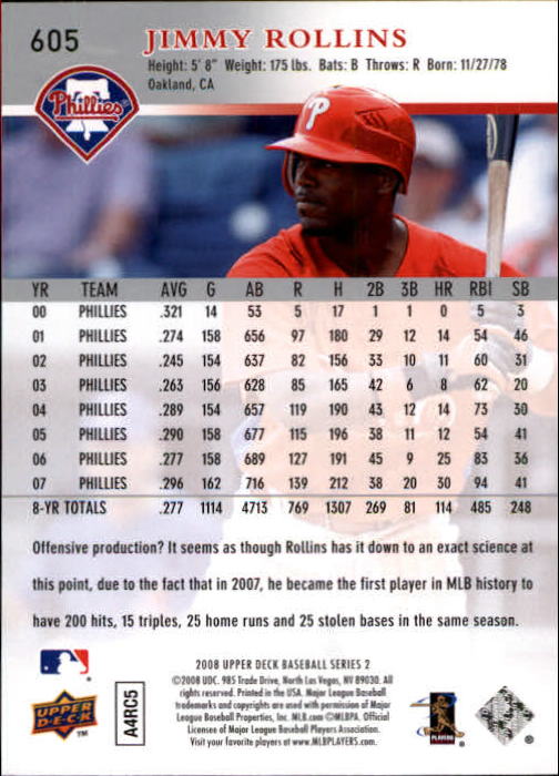 A1359- 2008 Upper Deck BB Cards 507-756 +Rookies -You Pick- 15+ FREE US SHIP - Picture 199 of 497