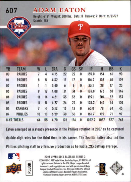 A1359- 2008 Upper Deck BB Cards 507-756 +Rookies -You Pick- 15+ FREE US SHIP - Picture 203 of 497