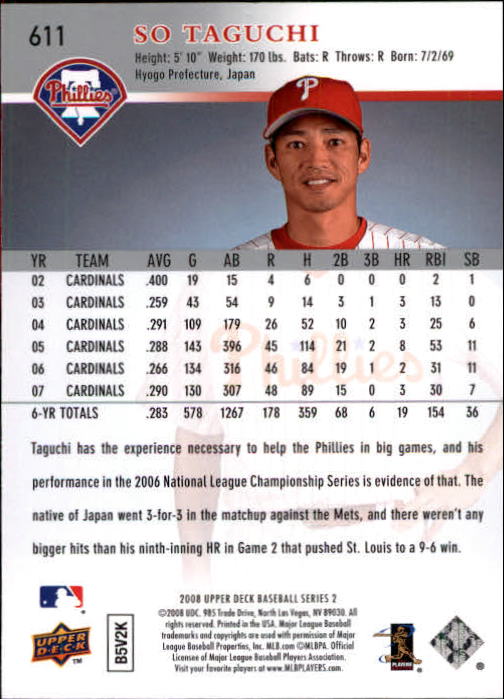 A1359- 2008 Upper Deck BB Cards 507-756 +Rookies -You Pick- 15+ FREE US SHIP - Picture 211 of 497