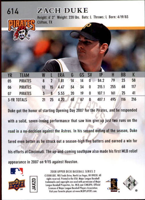 A1359- 2008 Upper Deck BB Cards 507-756 +Rookies -You Pick- 15+ FREE US SHIP - Picture 217 of 497