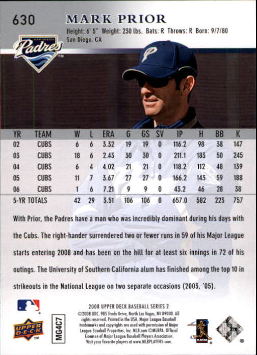 A1359- 2008 Upper Deck BB Cards 507-756 +Rookies -You Pick- 15+ FREE US SHIP - Picture 249 of 497