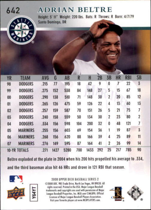 A1359- 2008 Upper Deck BB Cards 507-756 +Rookies -You Pick- 15+ FREE US SHIP - Picture 273 of 497
