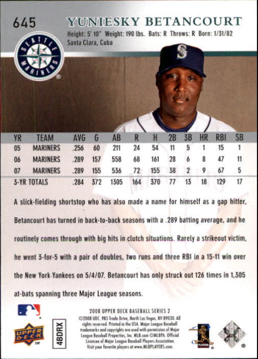 A1359- 2008 Upper Deck BB Cards 507-756 +Rookies -You Pick- 15+ FREE US SHIP - Picture 279 of 497