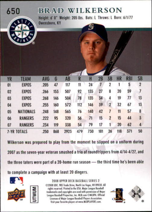 A1359- 2008 Upper Deck BB Cards 507-756 +Rookies -You Pick- 15+ FREE US SHIP - Picture 289 of 497