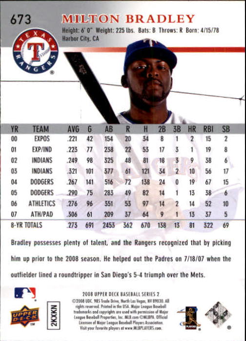 A1359- 2008 Upper Deck BB Cards 507-756 +Rookies -You Pick- 15+ FREE US SHIP - Picture 335 of 497