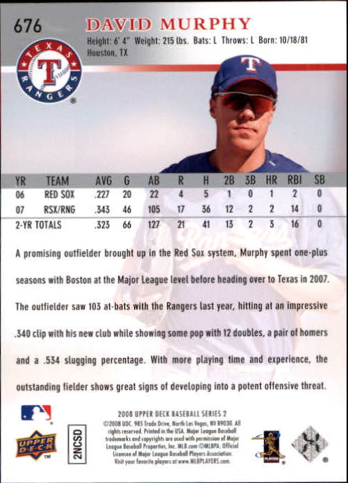A1359- 2008 Upper Deck BB Cards 507-756 +Rookies -You Pick- 15+ FREE US SHIP - Picture 341 of 497