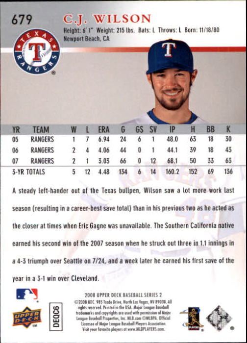 A1359- 2008 Upper Deck BB Cards 507-756 +Rookies -You Pick- 15+ FREE US SHIP - Picture 347 of 497