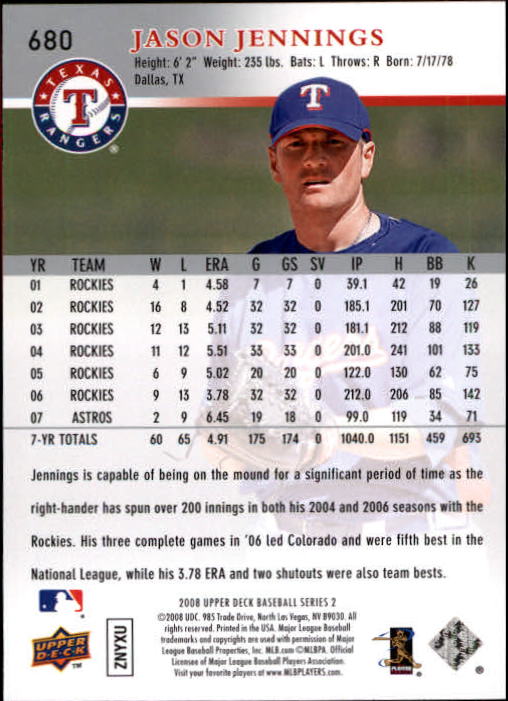 A1359- 2008 Upper Deck BB Cards 507-756 +Rookies -You Pick- 15+ FREE US SHIP - Picture 349 of 497