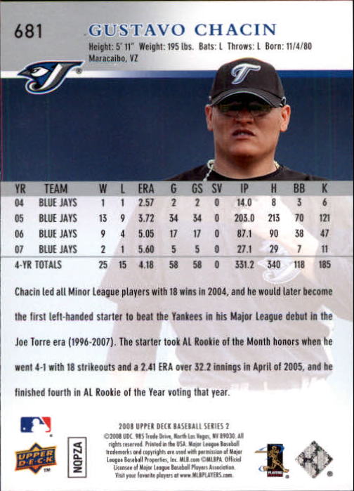 A1359- 2008 Upper Deck BB Cards 507-756 +Rookies -You Pick- 15+ FREE US SHIP - Picture 351 of 497
