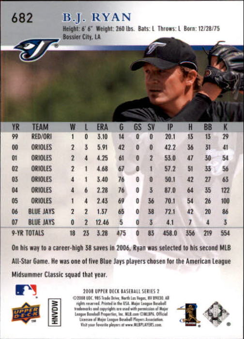 A1359- 2008 Upper Deck BB Cards 507-756 +Rookies -You Pick- 15+ FREE US SHIP - Picture 353 of 497