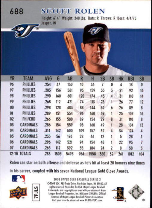 A1359- 2008 Upper Deck BB Cards 507-756 +Rookies -You Pick- 15+ FREE US SHIP - Picture 365 of 497