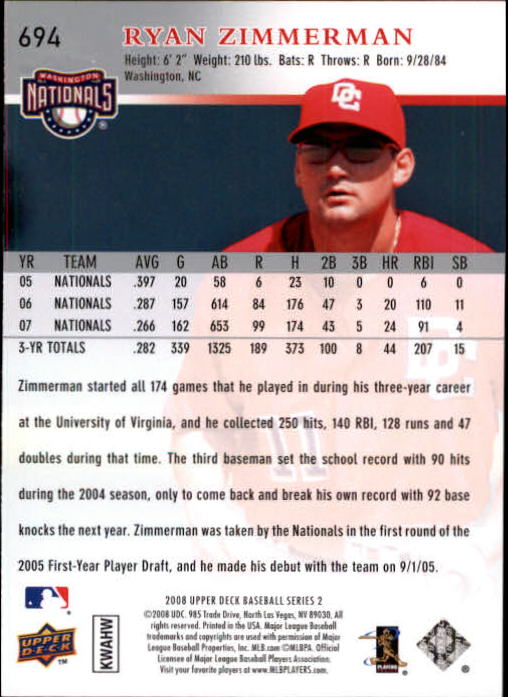 A1359- 2008 Upper Deck BB Cards 507-756 +Rookies -You Pick- 15+ FREE US SHIP - Picture 377 of 497