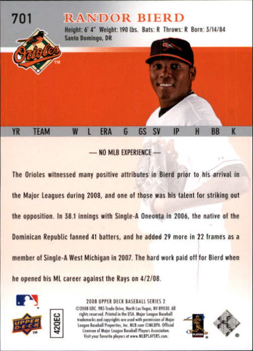 A1359- 2008 Upper Deck BB Cards 507-756 +Rookies -You Pick- 15+ FREE US SHIP - Picture 391 of 497