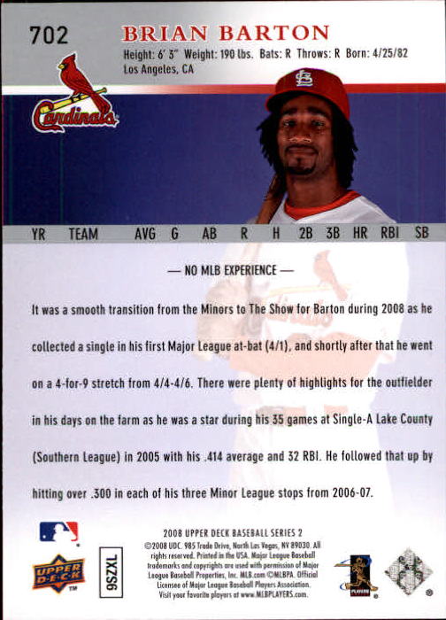 A1359- 2008 Upper Deck BB Cards 507-756 +Rookies -You Pick- 15+ FREE US SHIP - Picture 393 of 497