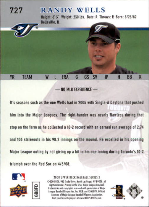 A1359- 2008 Upper Deck BB Cards 507-756 +Rookies -You Pick- 15+ FREE US SHIP - Picture 439 of 497
