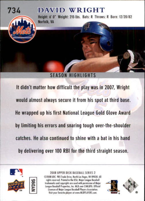 A1359- 2008 Upper Deck BB Cards 507-756 +Rookies -You Pick- 15+ FREE US SHIP - Picture 453 of 497