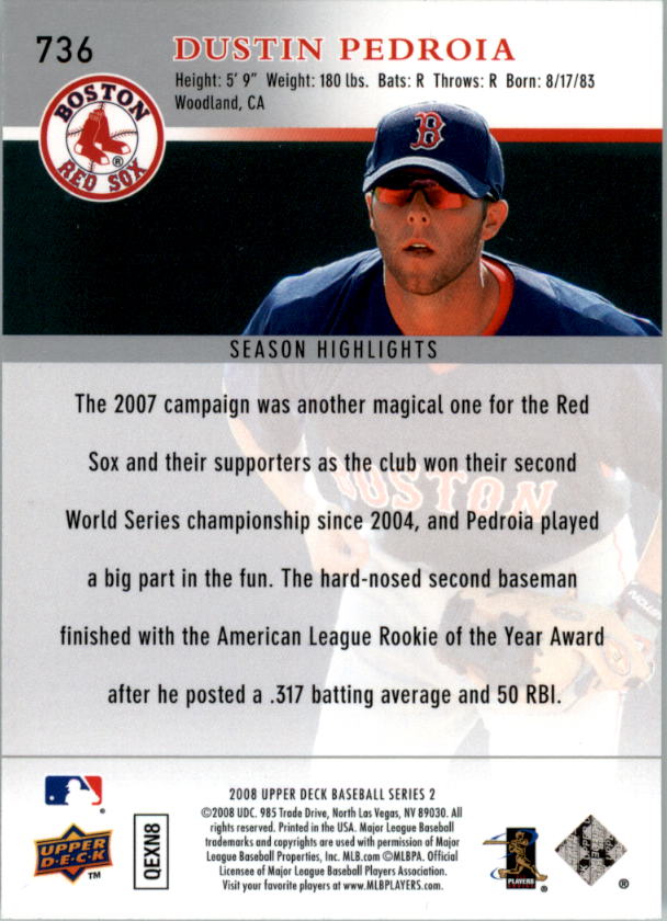 A1359- 2008 Upper Deck BB Cards 507-756 +Rookies -You Pick- 15+ FREE US SHIP - Picture 457 of 497