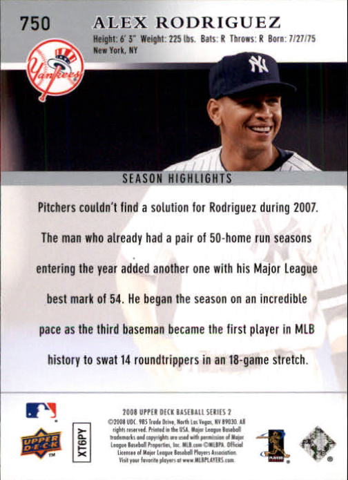 A1359- 2008 Upper Deck BB Cards 507-756 +Rookies -You Pick- 15+ FREE US SHIP - Picture 485 of 497