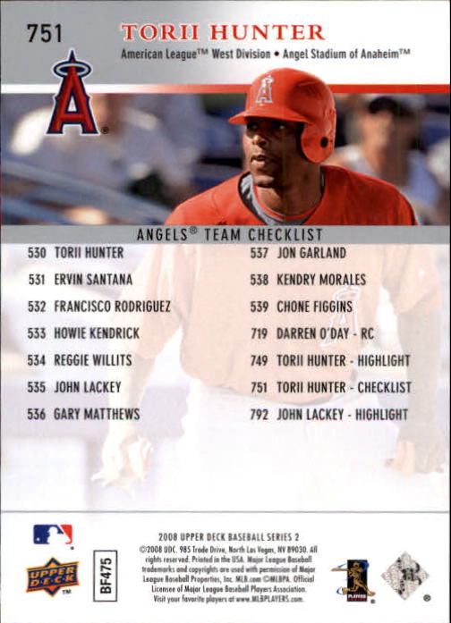 A1359- 2008 Upper Deck BB Cards 507-756 +Rookies -You Pick- 15+ FREE US SHIP - Picture 487 of 497