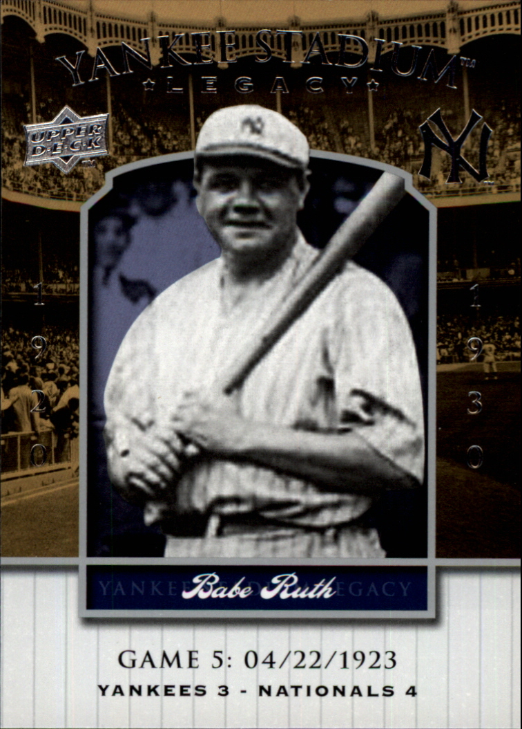 2008 Upper Deck Yankee Stadium Legacy Collection #5 Babe Ruth