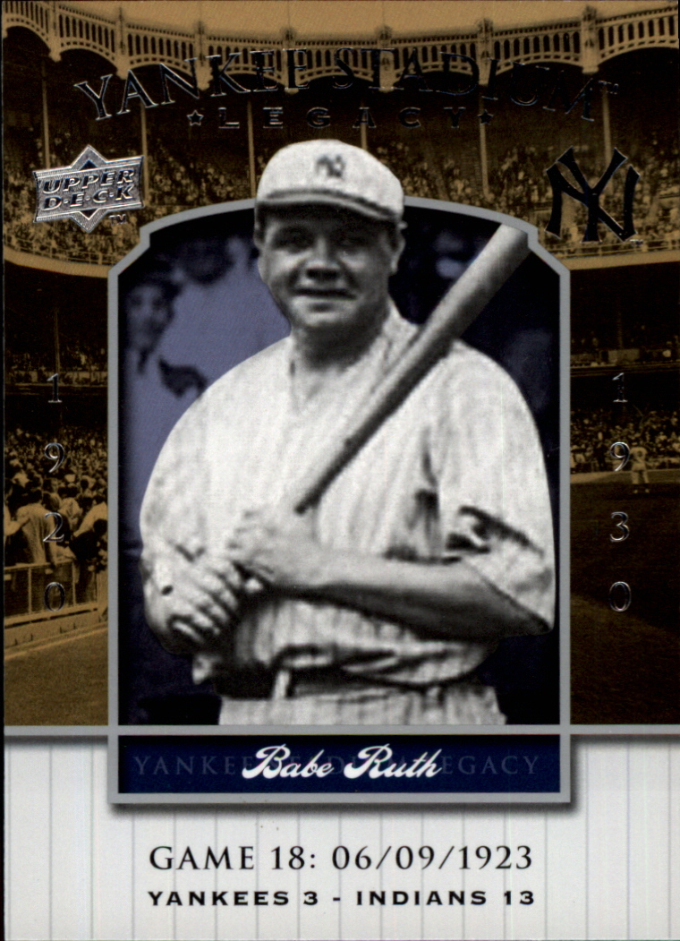 2008 Upper Deck Yankee Stadium Legacy Collection #18 Babe Ruth