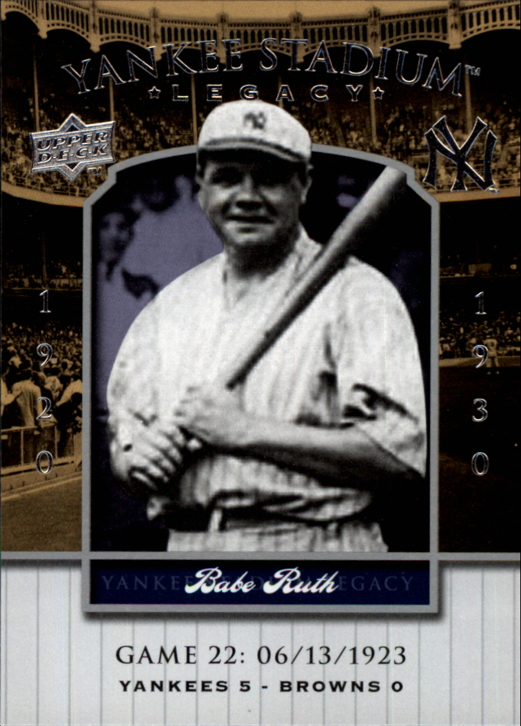 2008 Upper Deck Yankee Stadium Legacy Collection #22 Babe Ruth