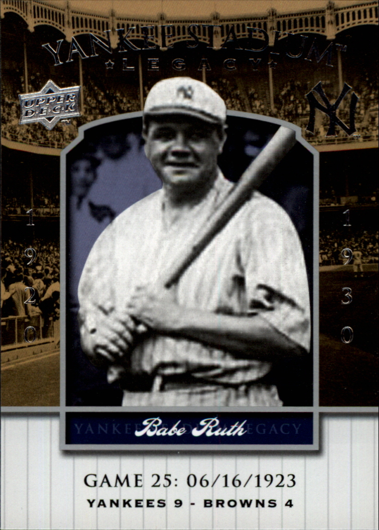 2008 Upper Deck Yankee Stadium Legacy Collection #25 Babe Ruth
