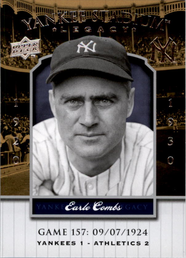 2008 Upper Deck Yankee Stadium Legacy Collection #157 Earle Combs