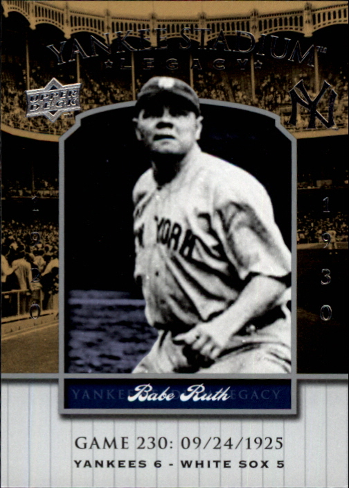 2008 Upper Deck Yankee Stadium Legacy Collection #230 Babe Ruth