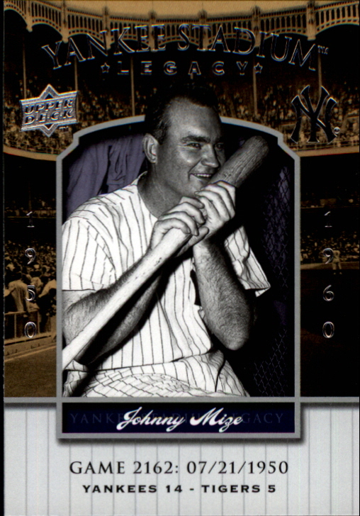 2008 Upper Deck Yankee Stadium Legacy Collection #2162 Johnny Mize