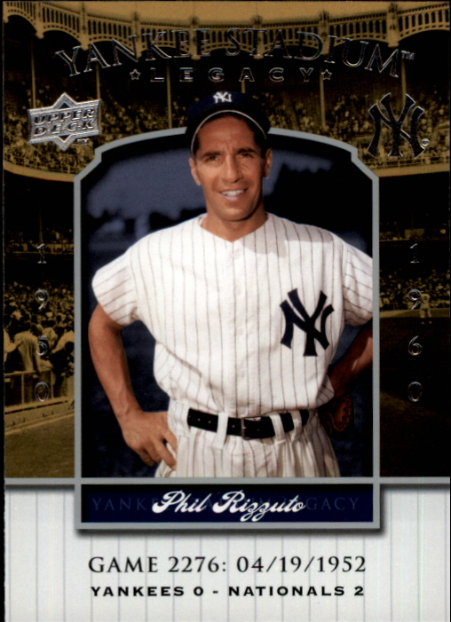 2008 Upper Deck Yankee Stadium Legacy Collection #2276 Phil Rizzuto