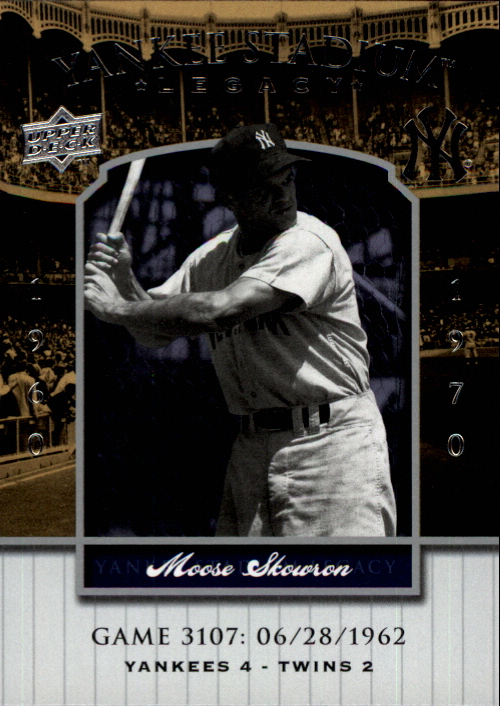 2008 Upper Deck Yankee Stadium Legacy Collection #3107 Moose Skowron