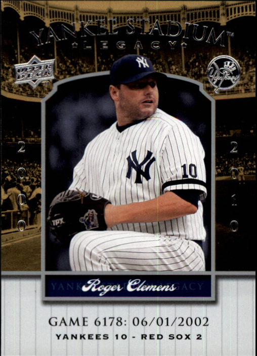 2008 Upper Deck Yankee Stadium Legacy Collection #6178 Roger Clemens