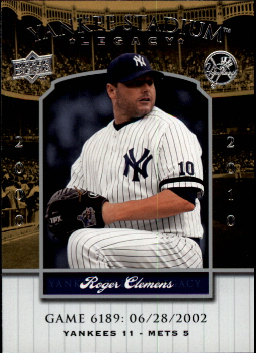 2008 Upper Deck Yankee Stadium Legacy Collection #6189 Roger Clemens