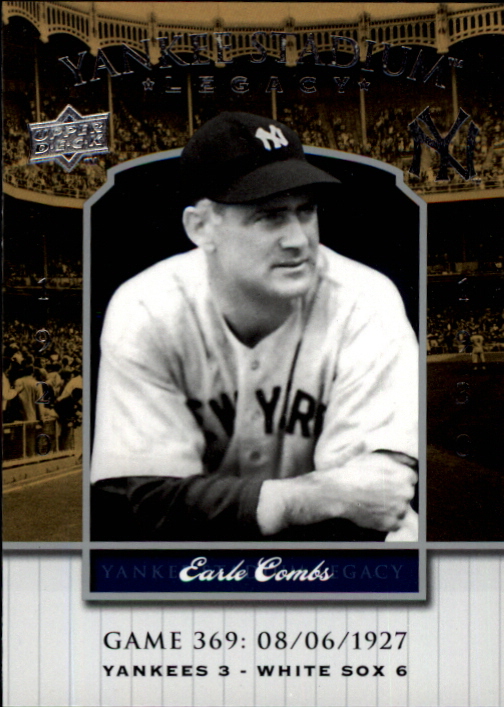 2008 Upper Deck Yankee Stadium Legacy Collection #369 Earle Combs