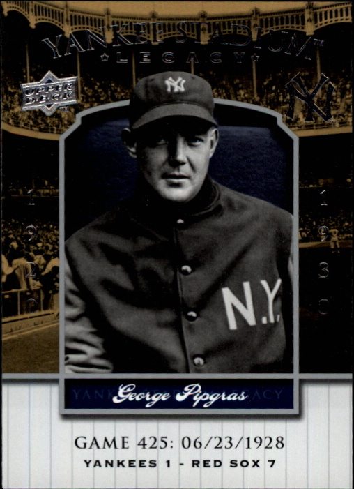 2008 Upper Deck Yankee Stadium Legacy Collection #425 George Pipgras