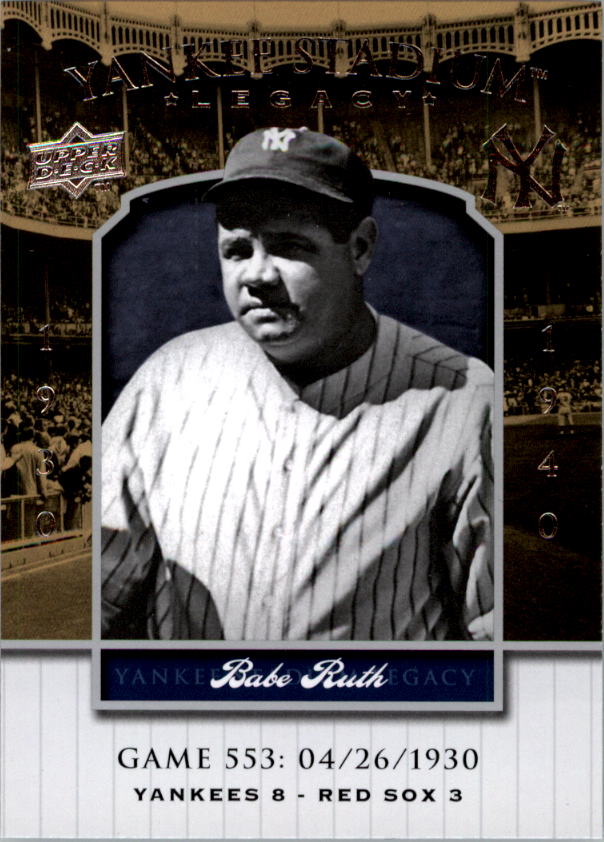 2008 Upper Deck Yankee Stadium Legacy Collection #553 Babe Ruth