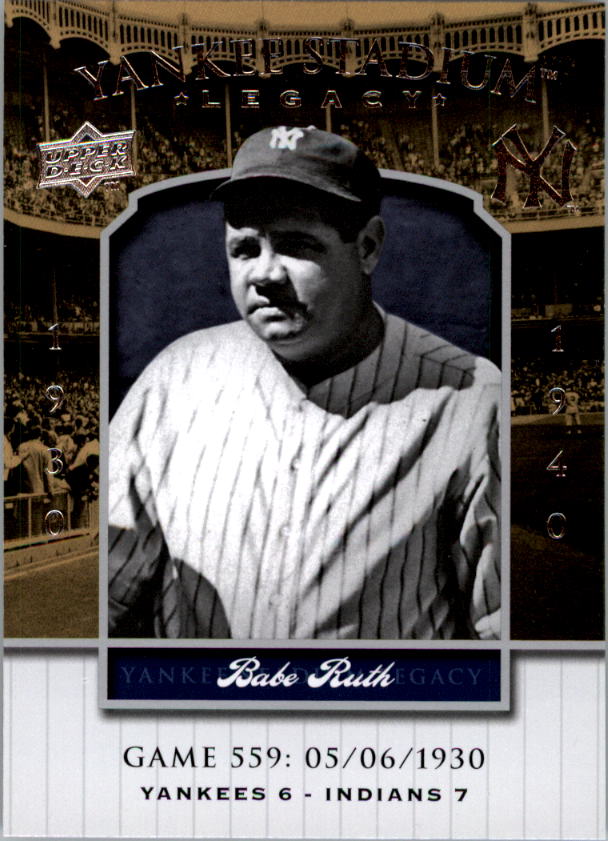 2008 Upper Deck Yankee Stadium Legacy Collection #559 Babe Ruth