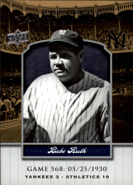 2008 Upper Deck Yankee Stadium Legacy Collection #568 Babe Ruth