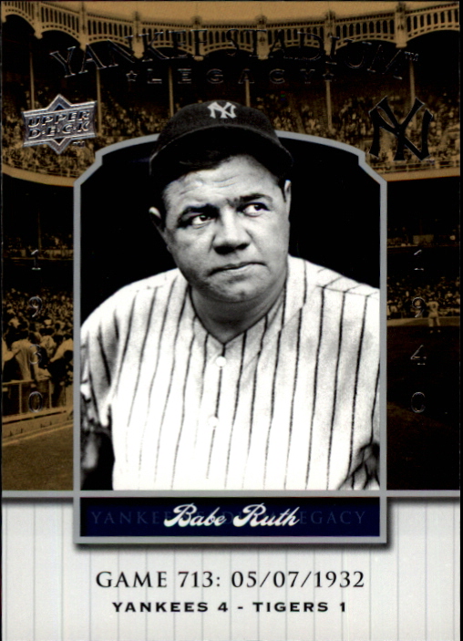 2008 Upper Deck Yankee Stadium Legacy Collection #713 Babe Ruth