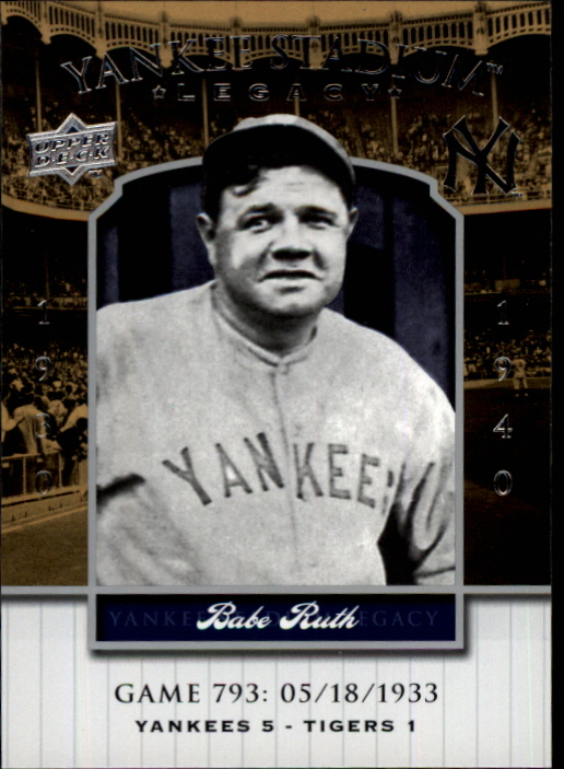 2008 Upper Deck Yankee Stadium Legacy Collection #793 Babe Ruth