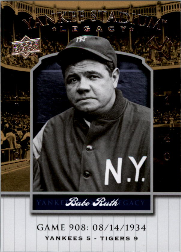 2008 Upper Deck Yankee Stadium Legacy Collection #908 Babe Ruth