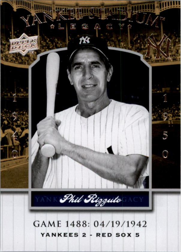 2008 Upper Deck Yankee Stadium Legacy Collection #1488 Phil Rizzuto